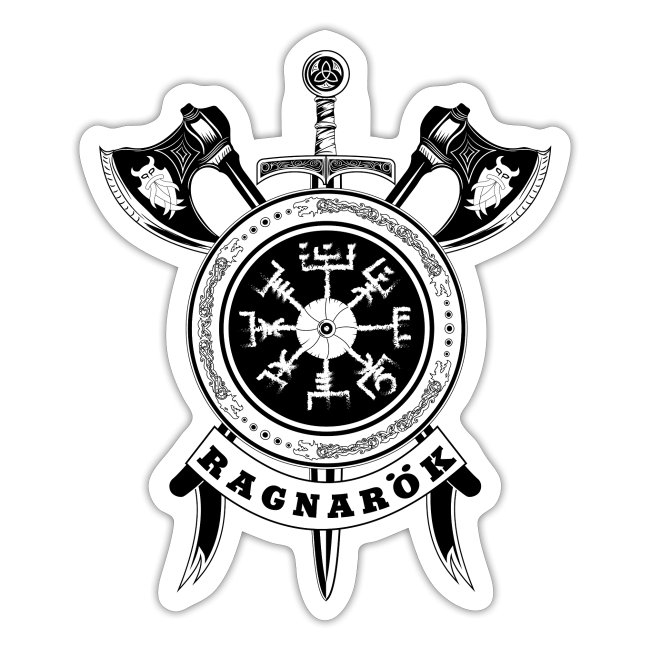 wikinger-schert-mit-axt-und-schild-ragnaroek-design-nordische-mythologie-ragnaroek-heisst-der-kampf-der-goetter-und-riesen-in-dessen-folge-die-ganze-we