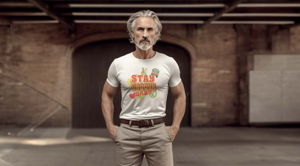 Das weiße T-Shirt für Retro Fans