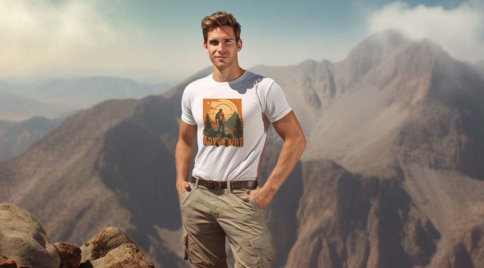 Das weiße T-Shirt für Wander-Fans