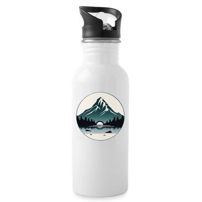 trinkflasche-klar-definiertes-minimalistisches-design-eines-alleinstehenden-berggipfels-einfaengt-fuer-jeden-berg-liebhaber