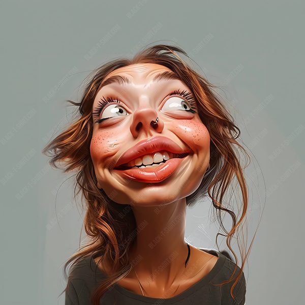karikatur-die-optimistische-muse