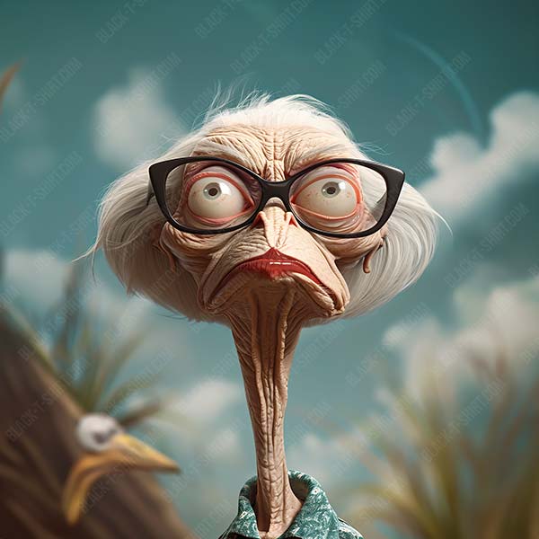 Karikatur-Oma
