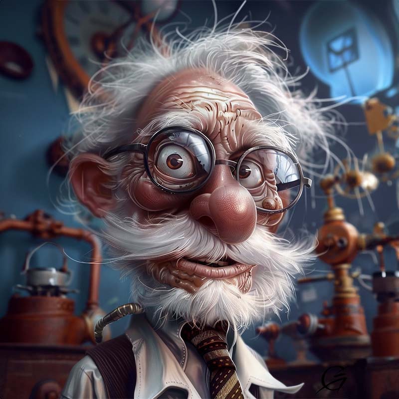 Commission caricatures Professor funny