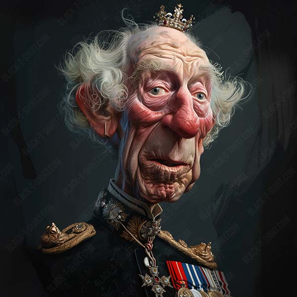 Karikatur von König Charles