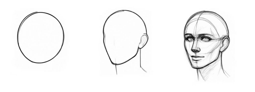 Funny-caricatures-simple-shape-drawing