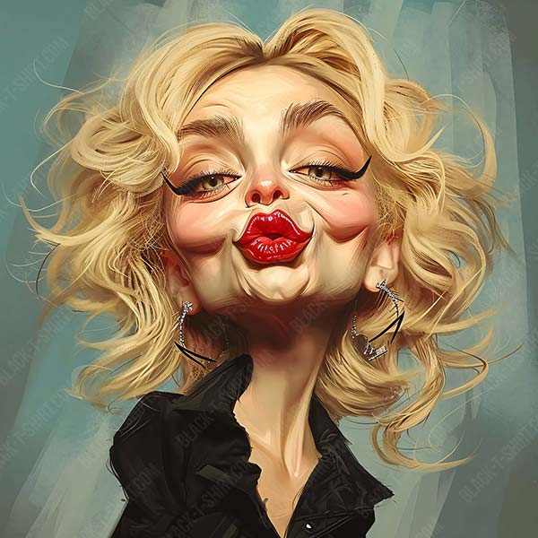 Karikatur von Madonna