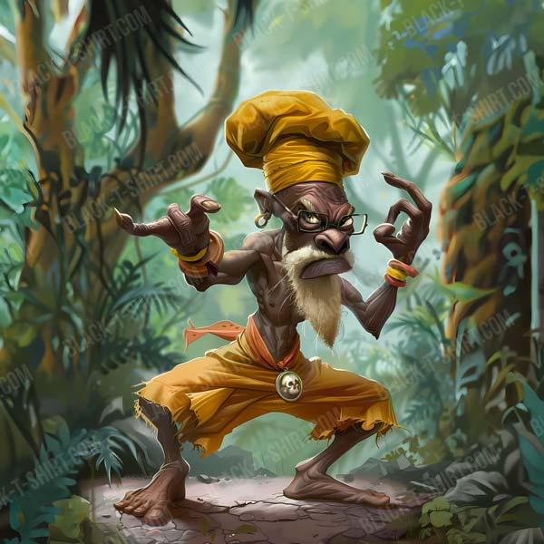 Mystic-Jungle-Sage-Caricature