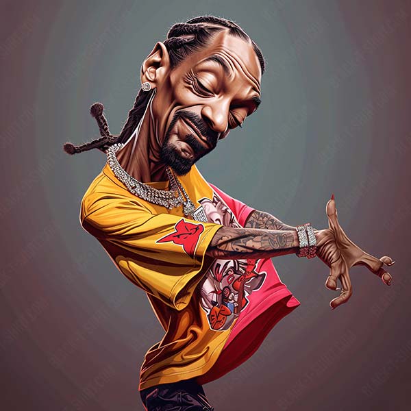 Karikatur von Snoop Dogg