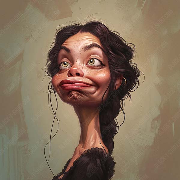 Karikatur von Zoe Saldana