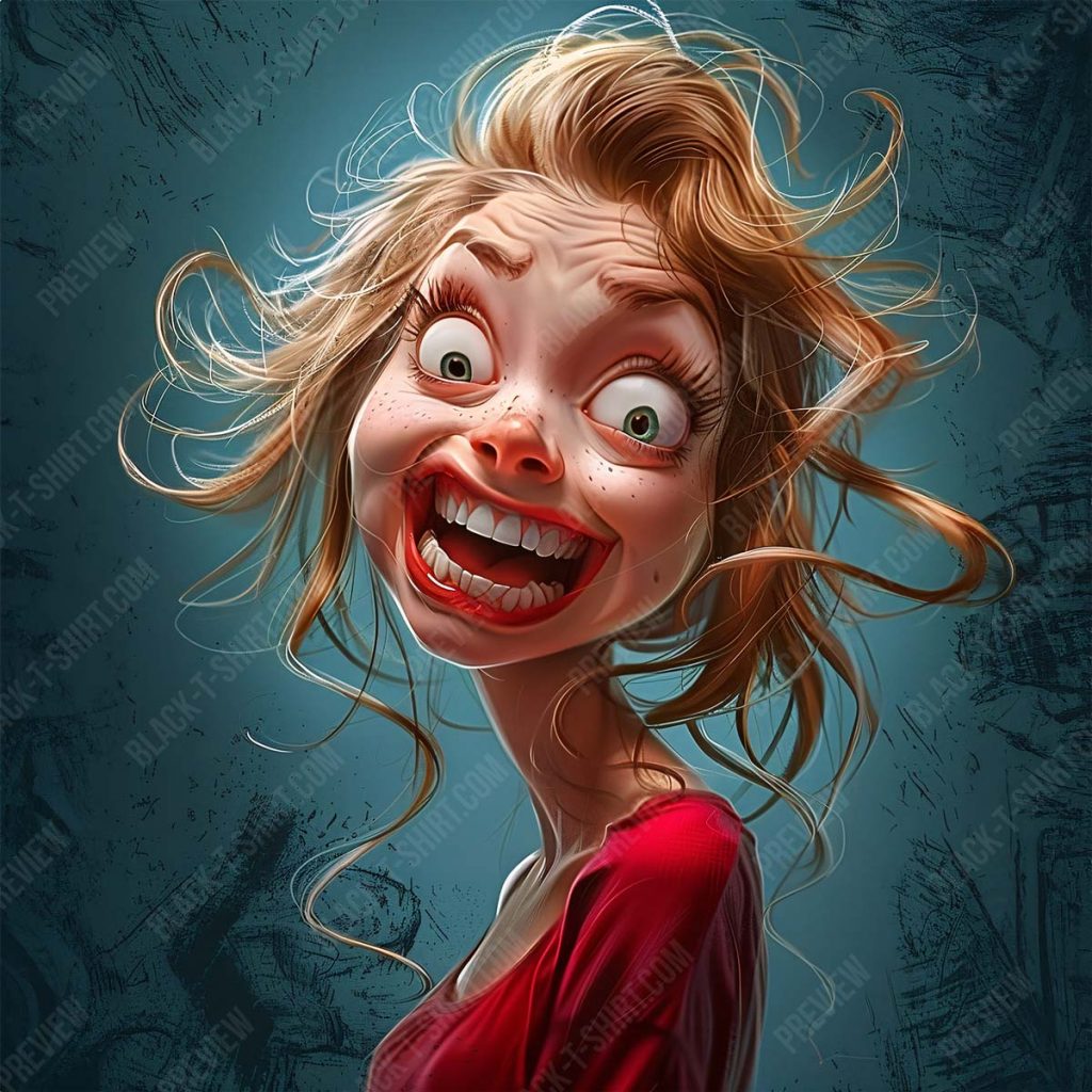 Karikatur Lächelnde Lisa