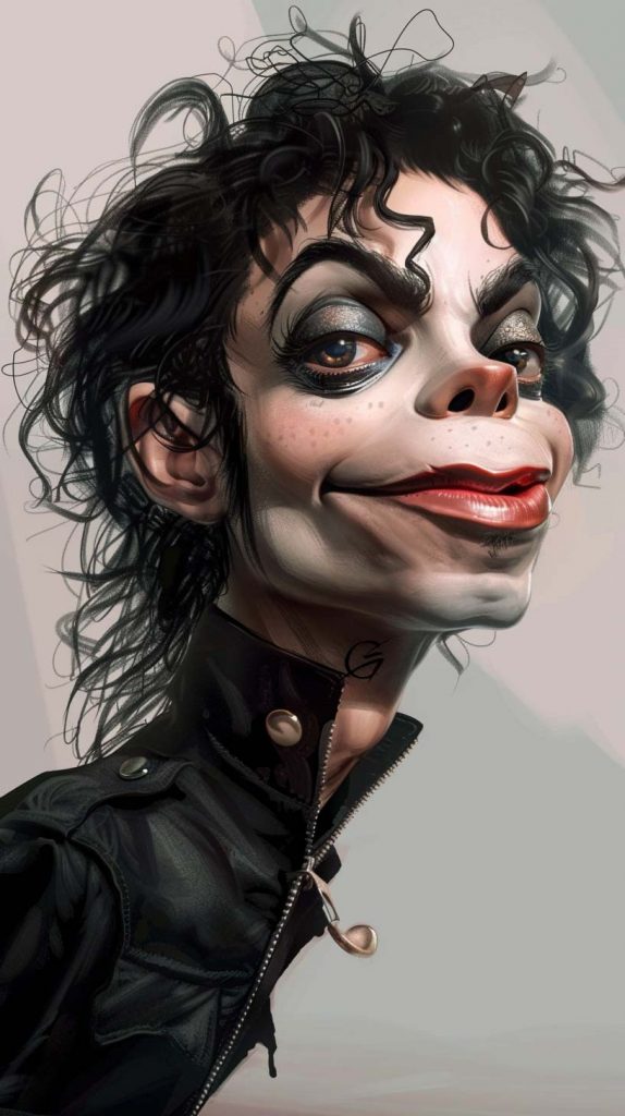 Caricature of Michael Jackson 