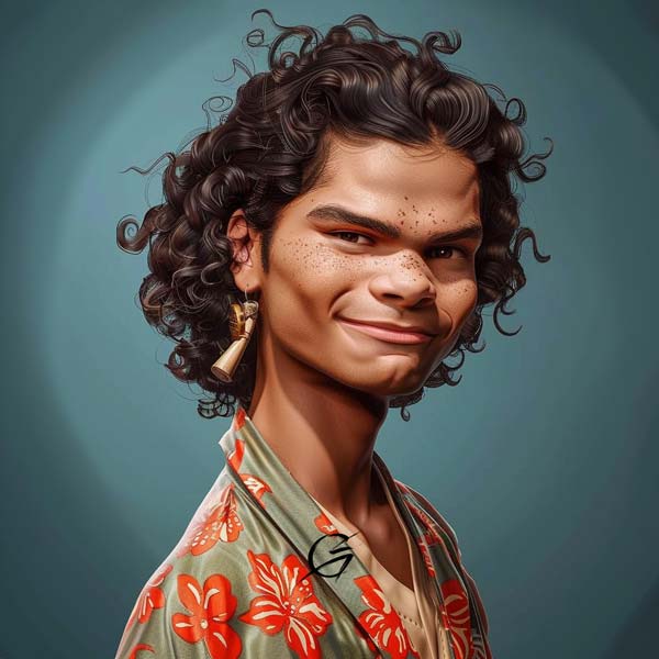 Hollywoods Stars Karikatur von D'Pharaoh Woon-A-Tai