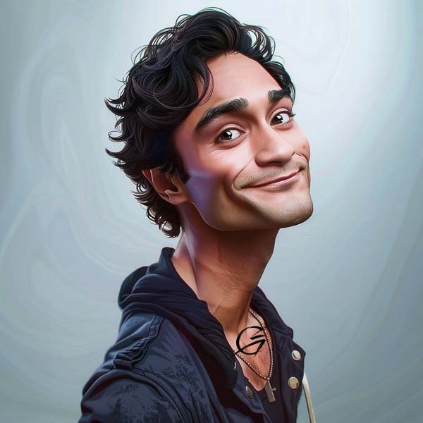 Hollywoods Stars caricature Brandon Perea