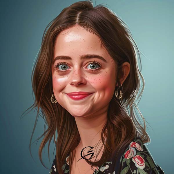Hollywoods Stars caricature Molly Gordon