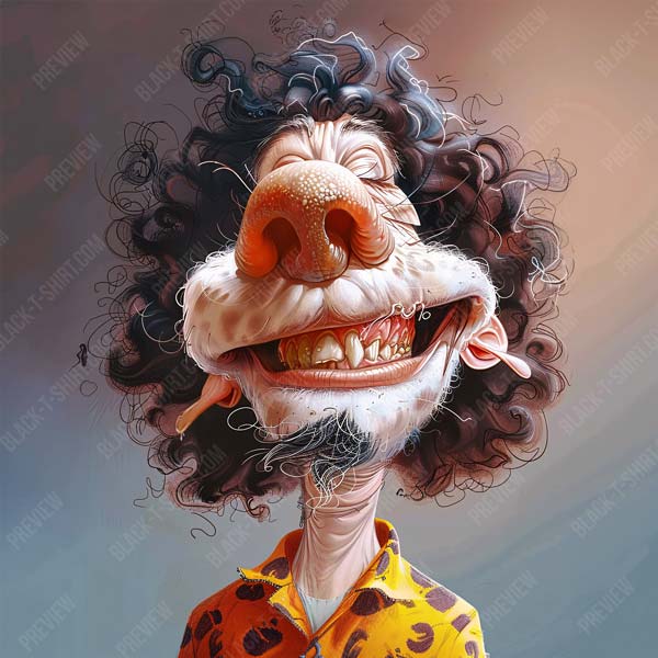 Karikatur Frizzy Smile