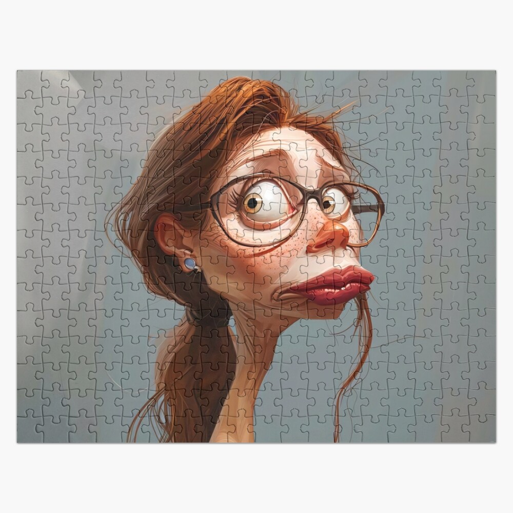 caricature nerdy Nora