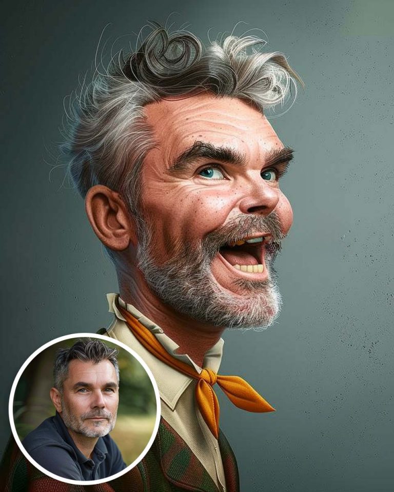 personalisierte Karikatur von Foto