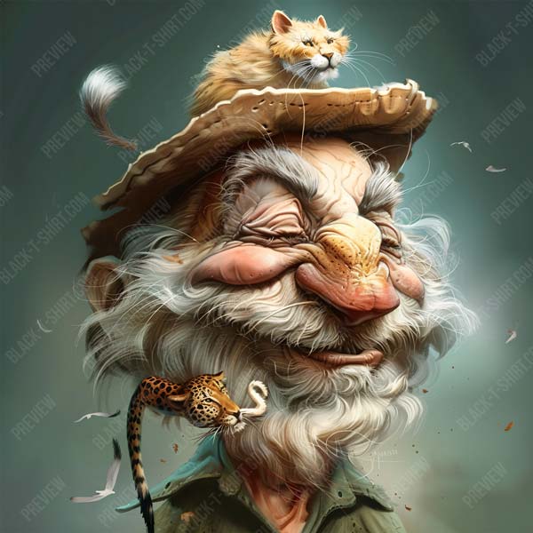 Karikatur Tierflüsterer Tom