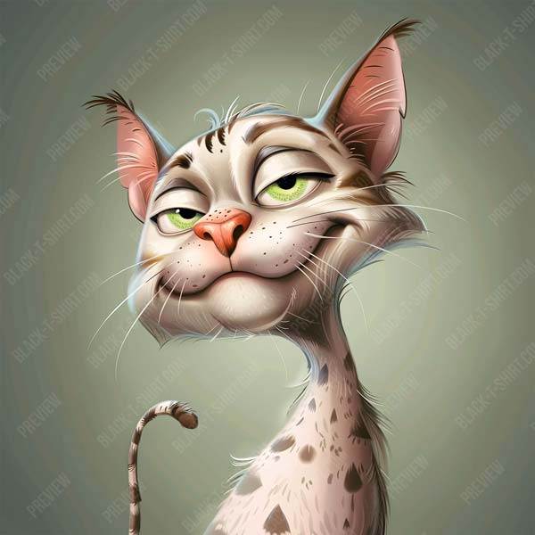 Karikatur Katze Sammy