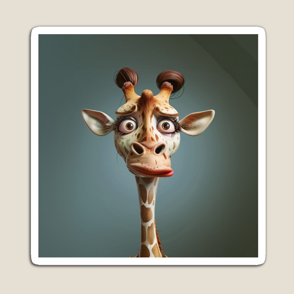 Caricature Perplex Giraffe
