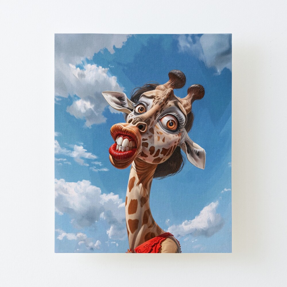 Caricature Glamorous Giraffe
