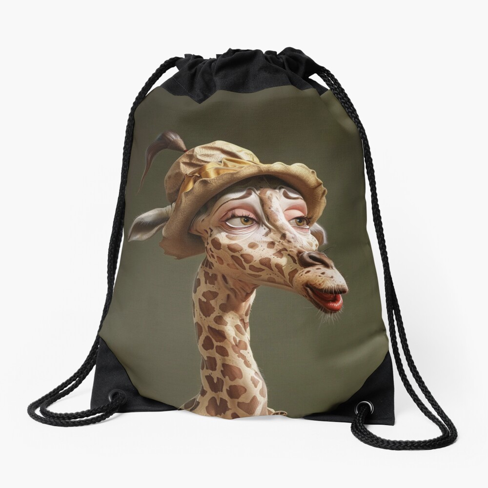 Caricature elegant giraffe