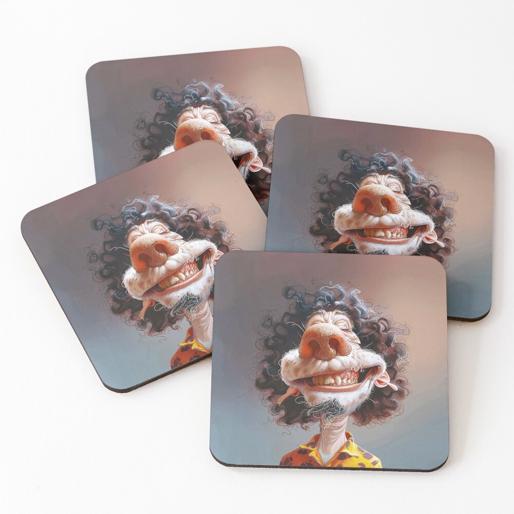Caricature Frizzy Smile